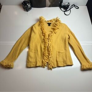 Tara Ryan Yellow Fringed Women's Jacket